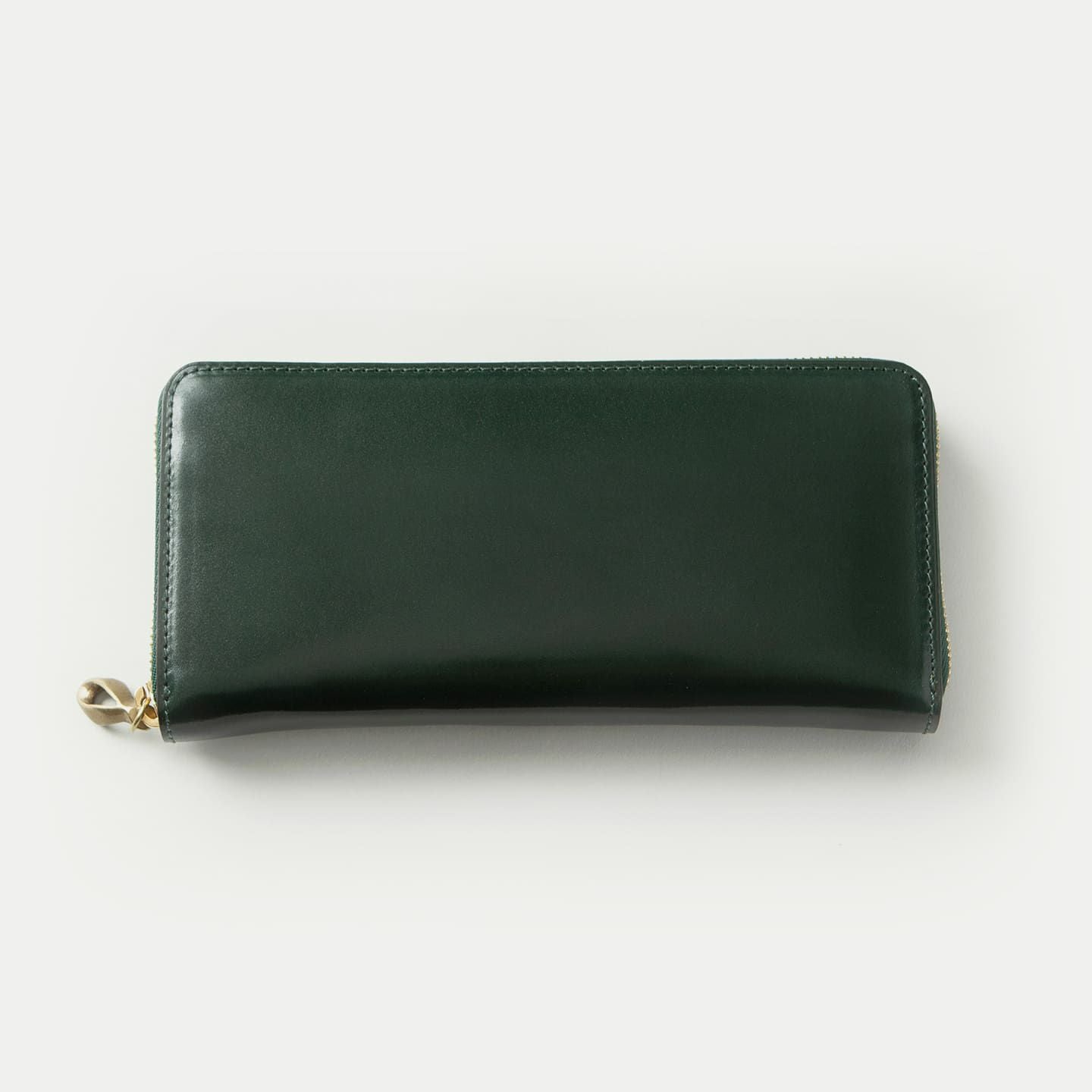 コードバン ラウンドジップ長財布 - British Green - | ETiAM コードバン ラウンドジップ長財布 - British Green - | ETiAM