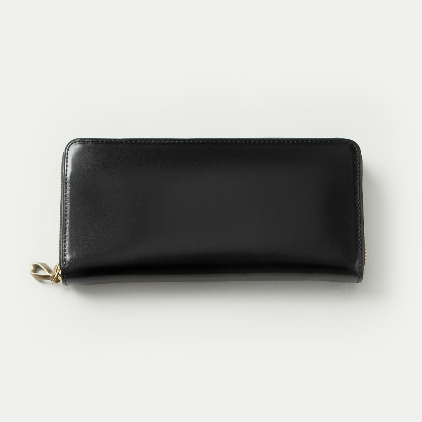 コードバン ラウンドジップ長財布 - Black - | ETiAM