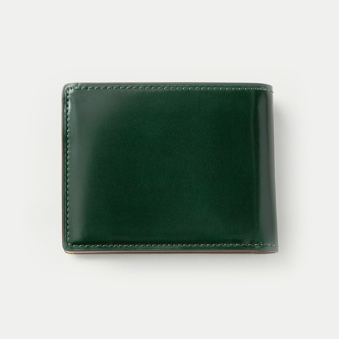 コードバン 二つ折り財布 - British Green - | ETiAM