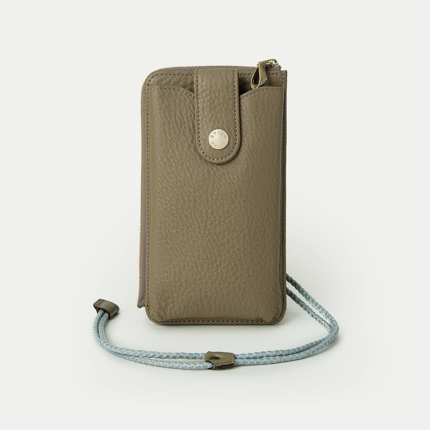 ETiAM L字ファスナーウォレットショルダー ゴート L字ファスナーウォレットショルダー《Envelop》 - Black - | ETiAM