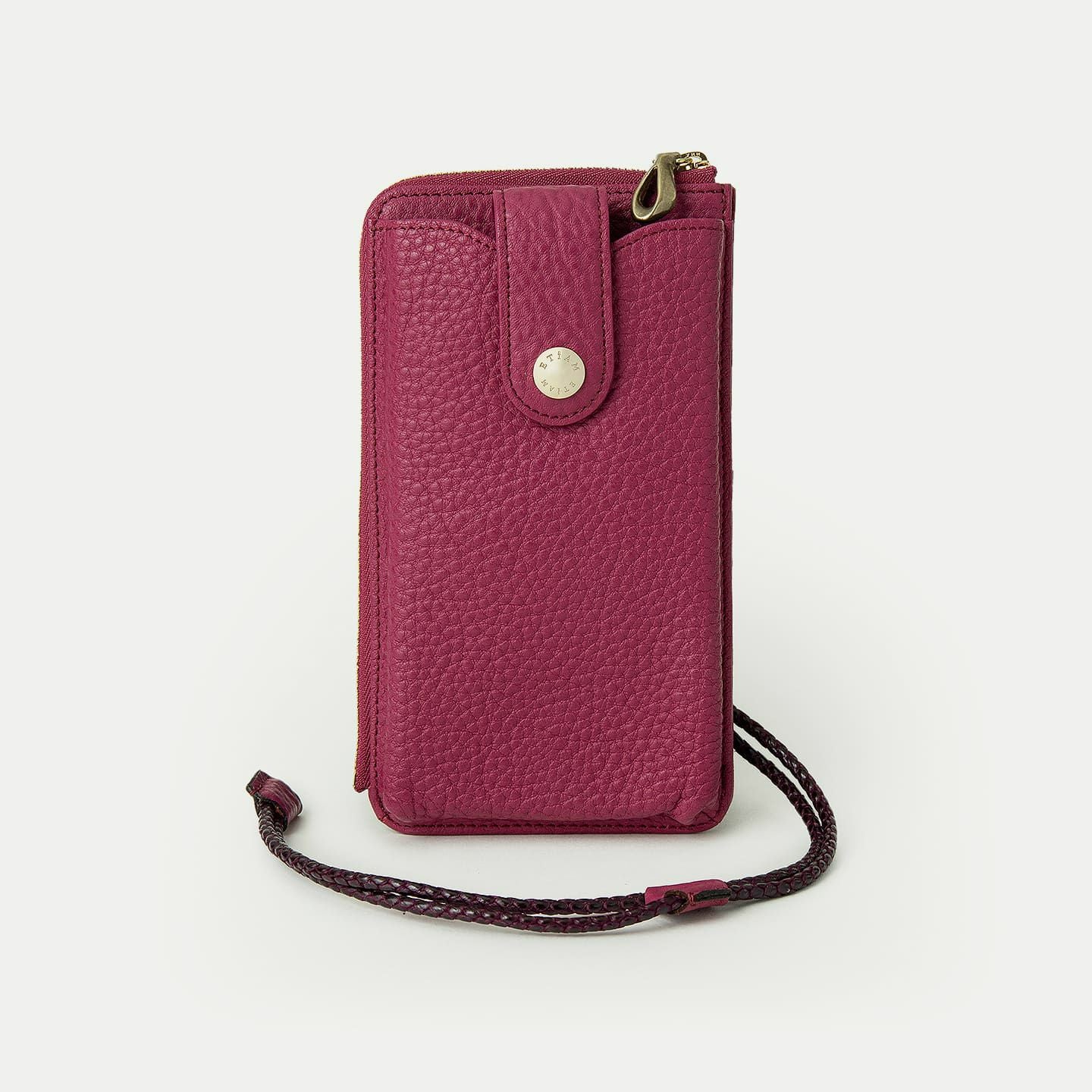 ゴート L字ファスナーウォレットショルダー《Envelop》 - Black - | ETiAM