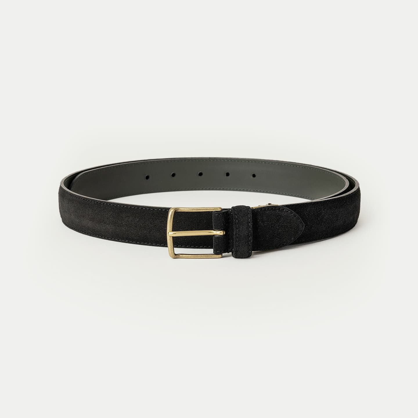 スエード ベルト - Gold / Brown - | ETiAM
