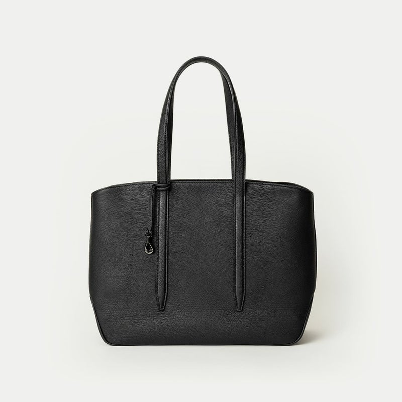 ゴート ファスナートートバッグ（L）《Flexi》 - Black -