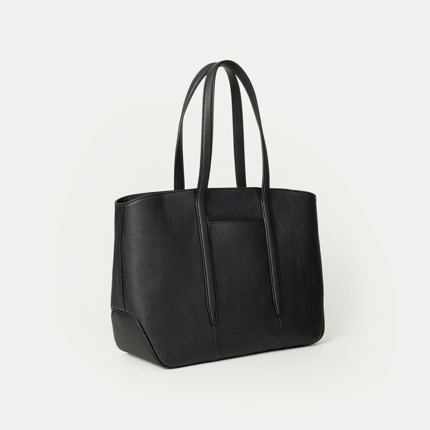 ゴート ファスナートートバッグ（L）《Flexi》 - Black - | ETiAM