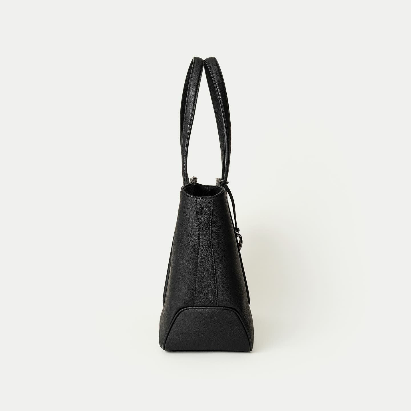 ゴート ファスナートートバッグ（L）《Flexi》 - Black - | ETiAM
