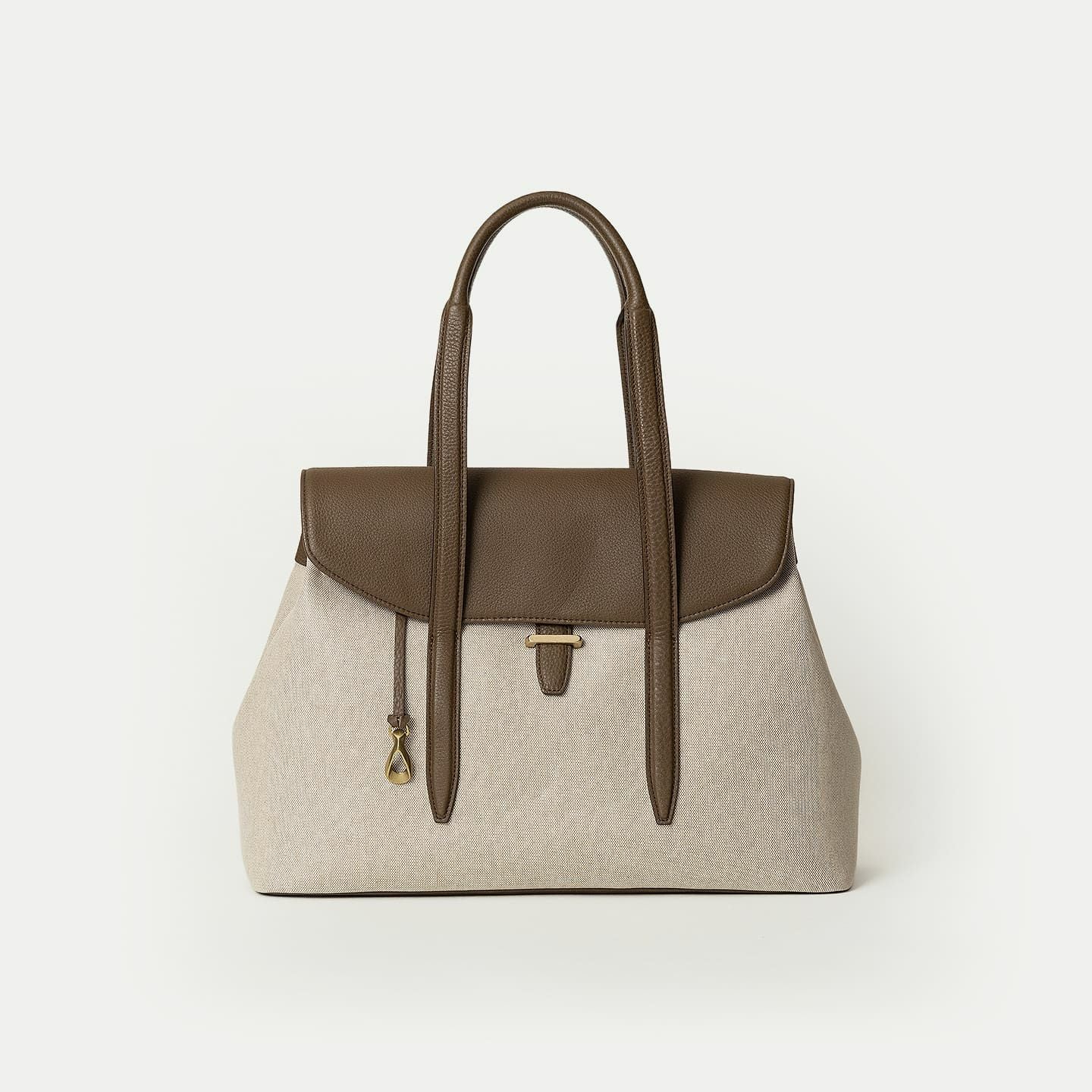 キャンバス フラップトートバッグ(S)《Embrace》 - Oak - | ETiAM キャンバス フラップトートバッグ(S)《Embrace》 - Oak - | ETiAM