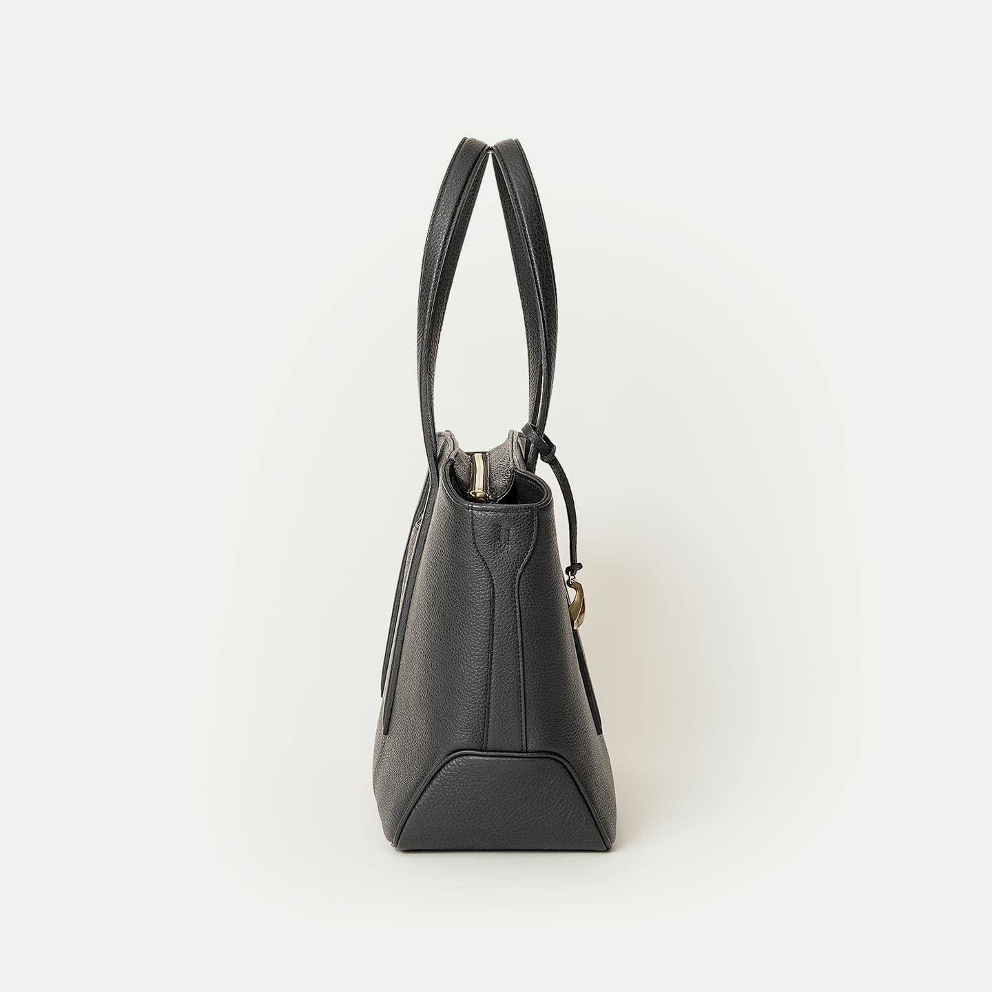 シュリンク ファスナートートバッグ（S）《Flexi》 - Black - | ETiAM