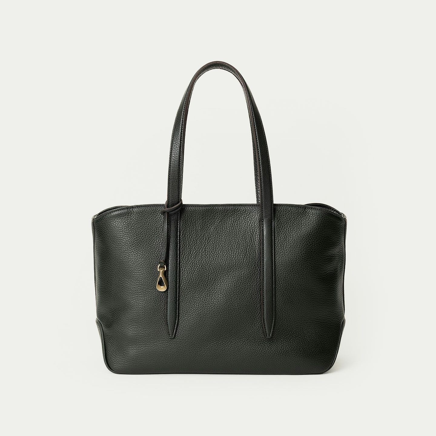 シュリンク ファスナートートバッグ（L）《Flexi》 - Black - | ETiAM