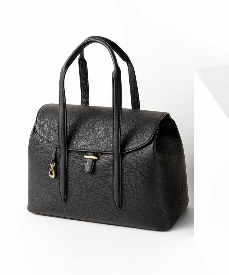 シュリンク フラップトートバッグ(S)《Embrace》 - Black -