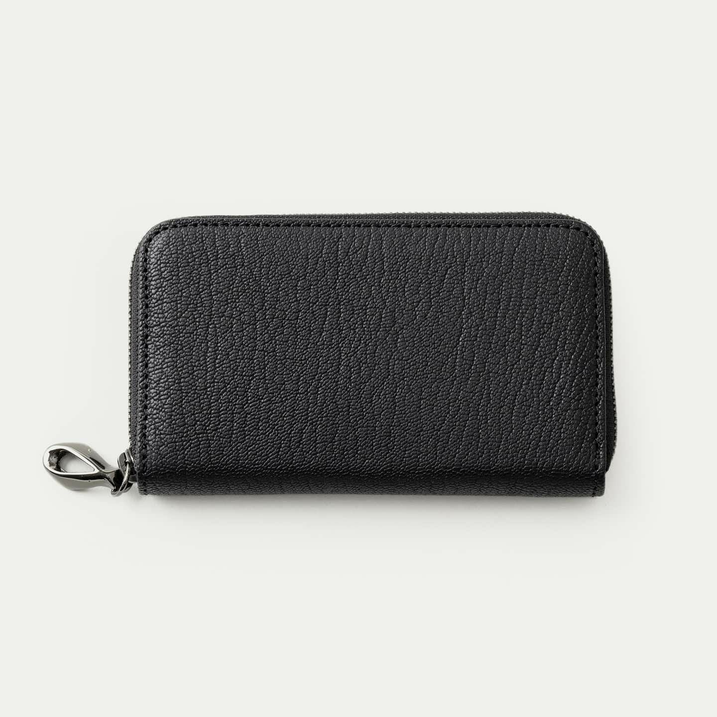 シュランケンカーフ ラウンドジップ長財布 - Black - | ETiAM