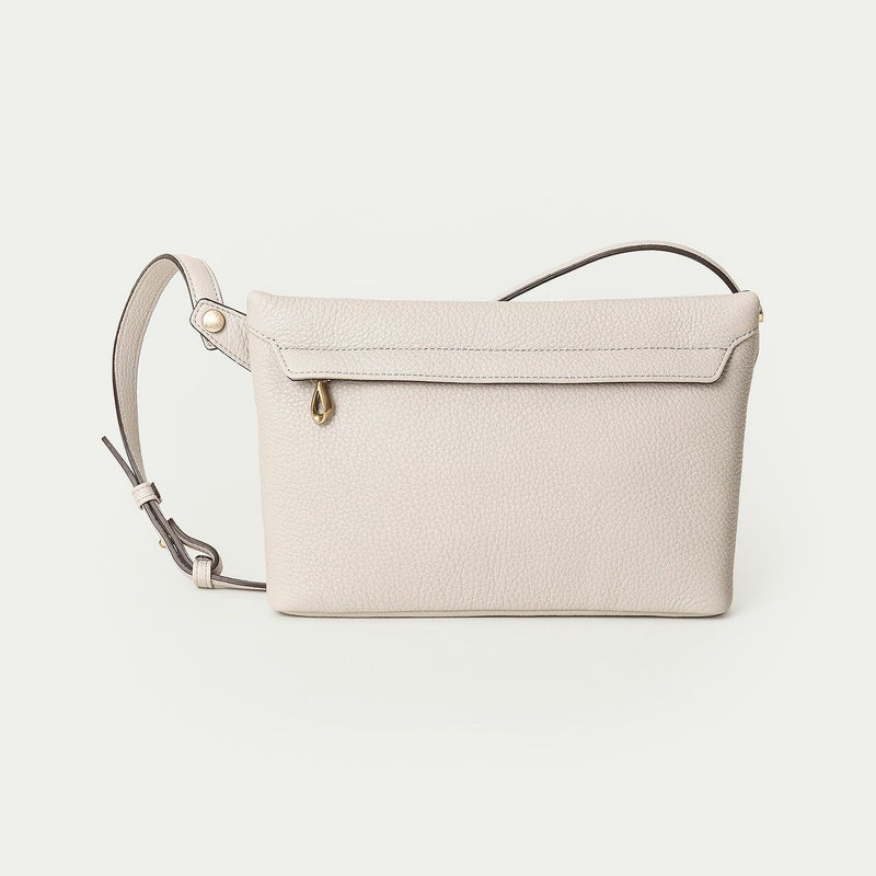 シュリンク 横型ショルダーバッグ《Accord》 - Light Gray -