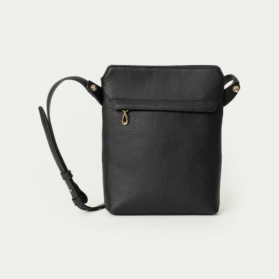 ゴート 縦型ショルダーバッグ《Grace》 - Black - | ETiAM