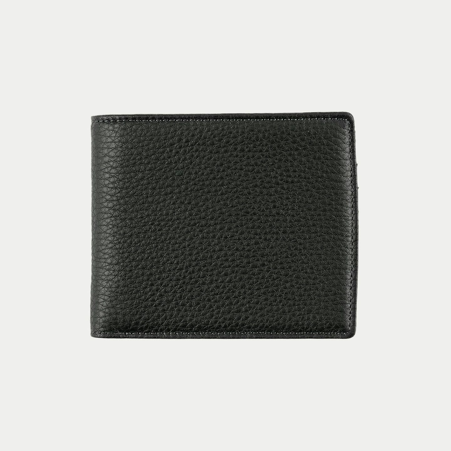 シュリンク 二つ折り財布 Ver.2 - Black - | ETiAM