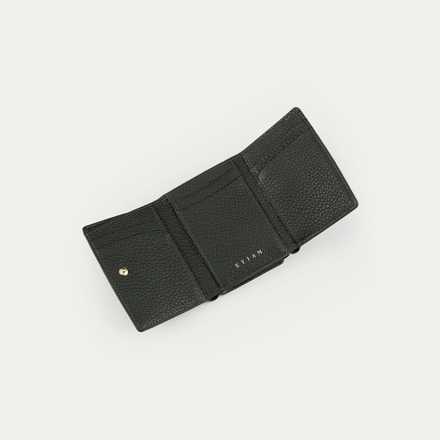 Etiam シュリンク 三つ折り財布 Ver.2 British Green シュリンク 三つ折り財布 Ver.2 - British Green - | ETiAM