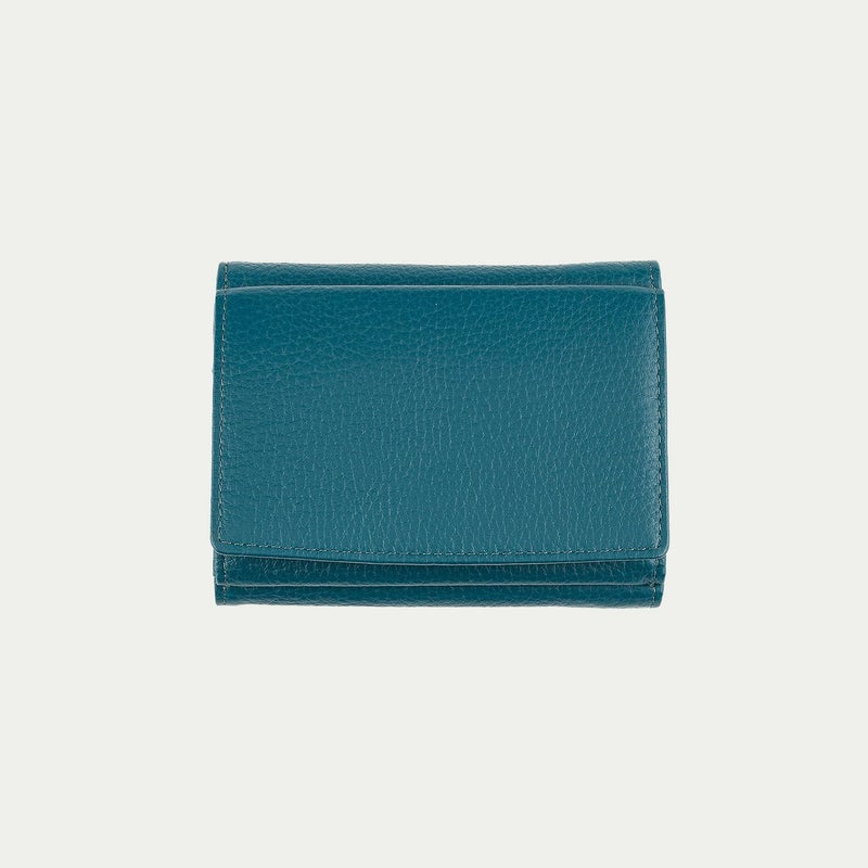 シュリンク 三つ折り財布 Ver.2 - Turquoise Blue -