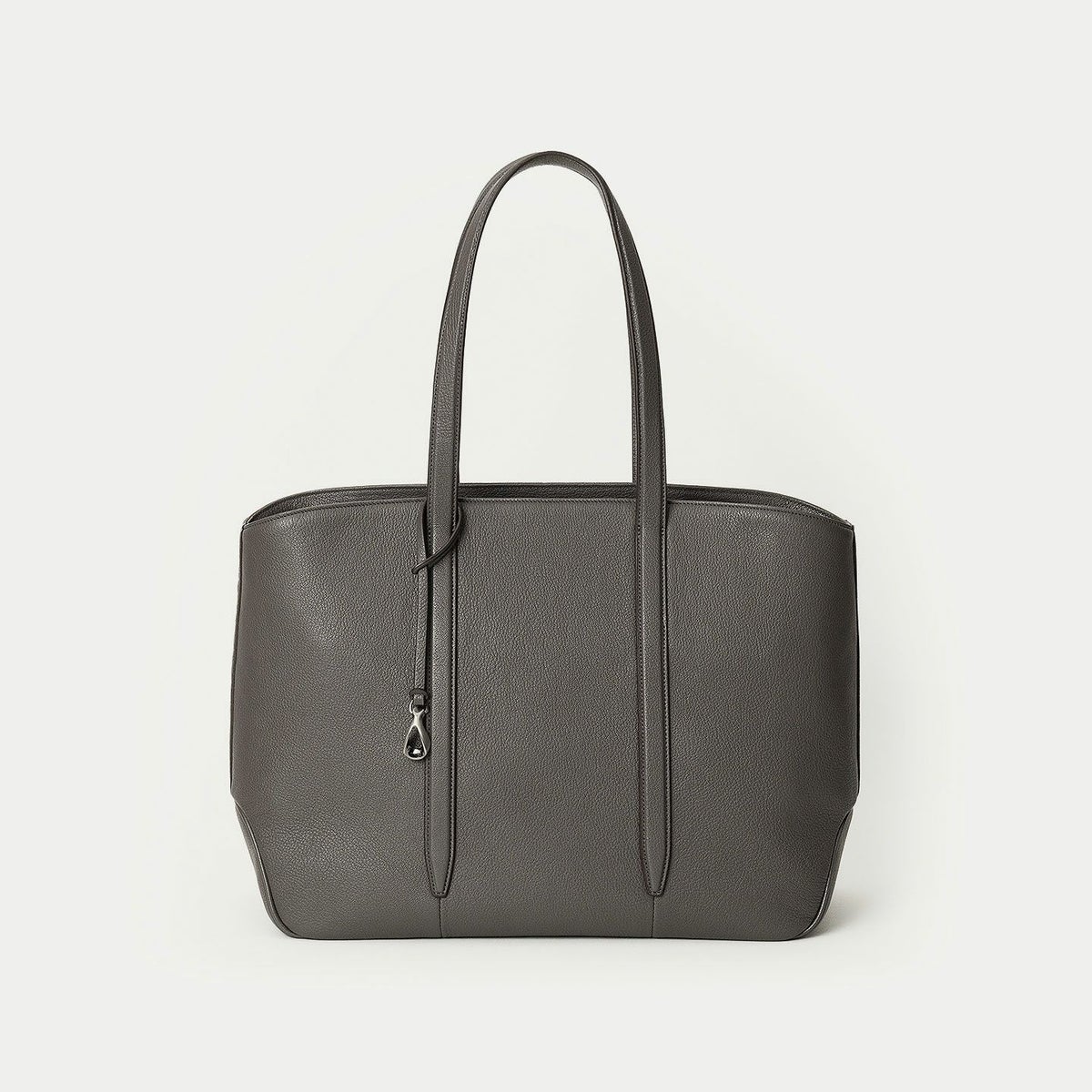 シェーブル ファスナートートバッグ（L）《Flexi》 - Elephant Gray -