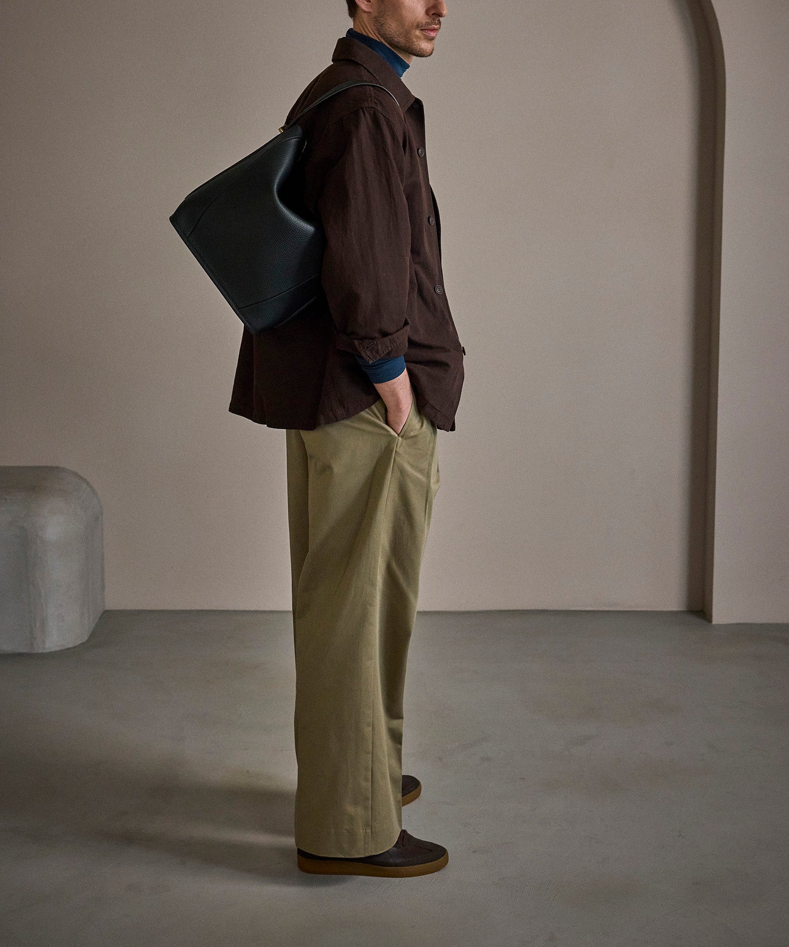 シュリンク 2Wayショルダーバッグ《Union》 - British Green - | ETiAM