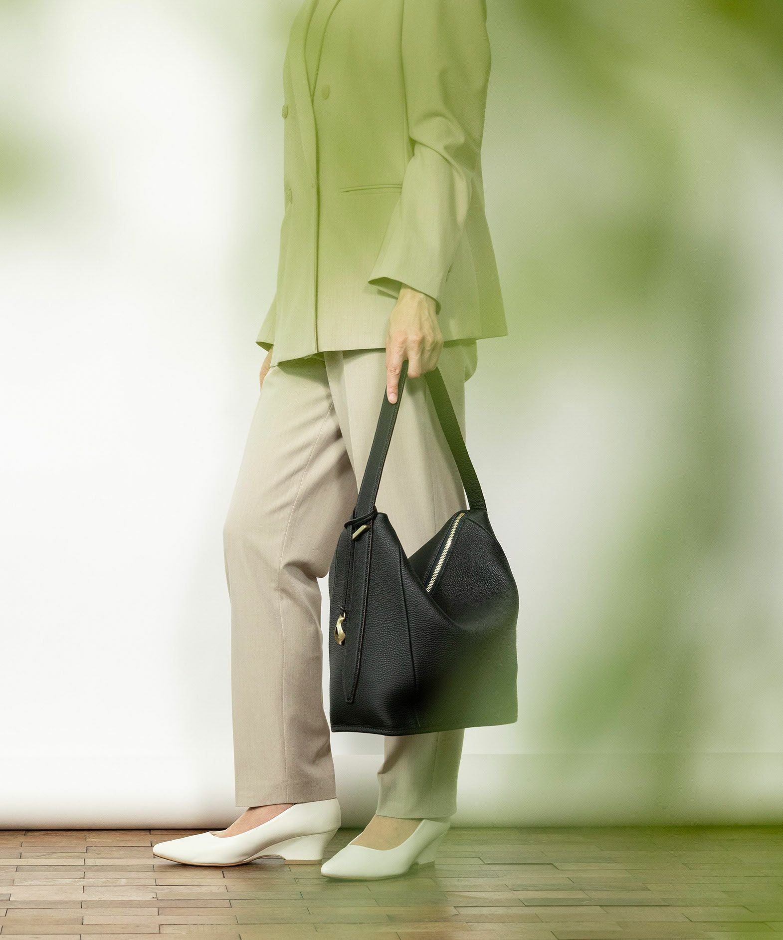 シュリンク 2Wayショルダーバッグ《Union》 - Black - | ETiAM