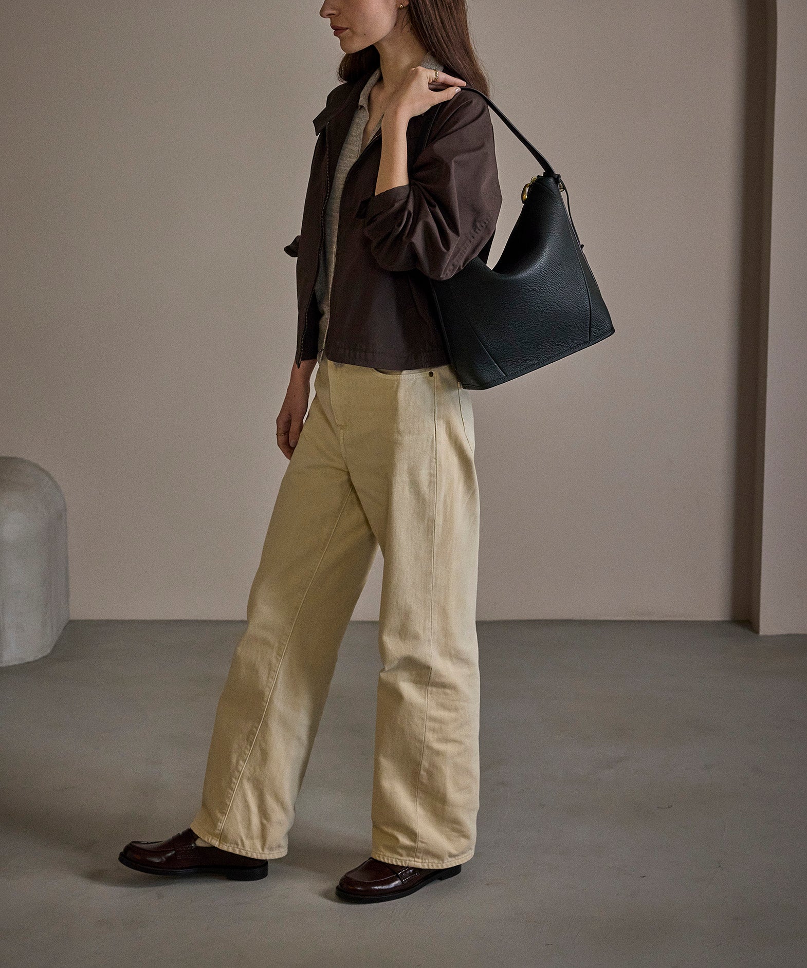 シュリンク 2Wayショルダーバッグ《Union》 - Black - | ETiAM