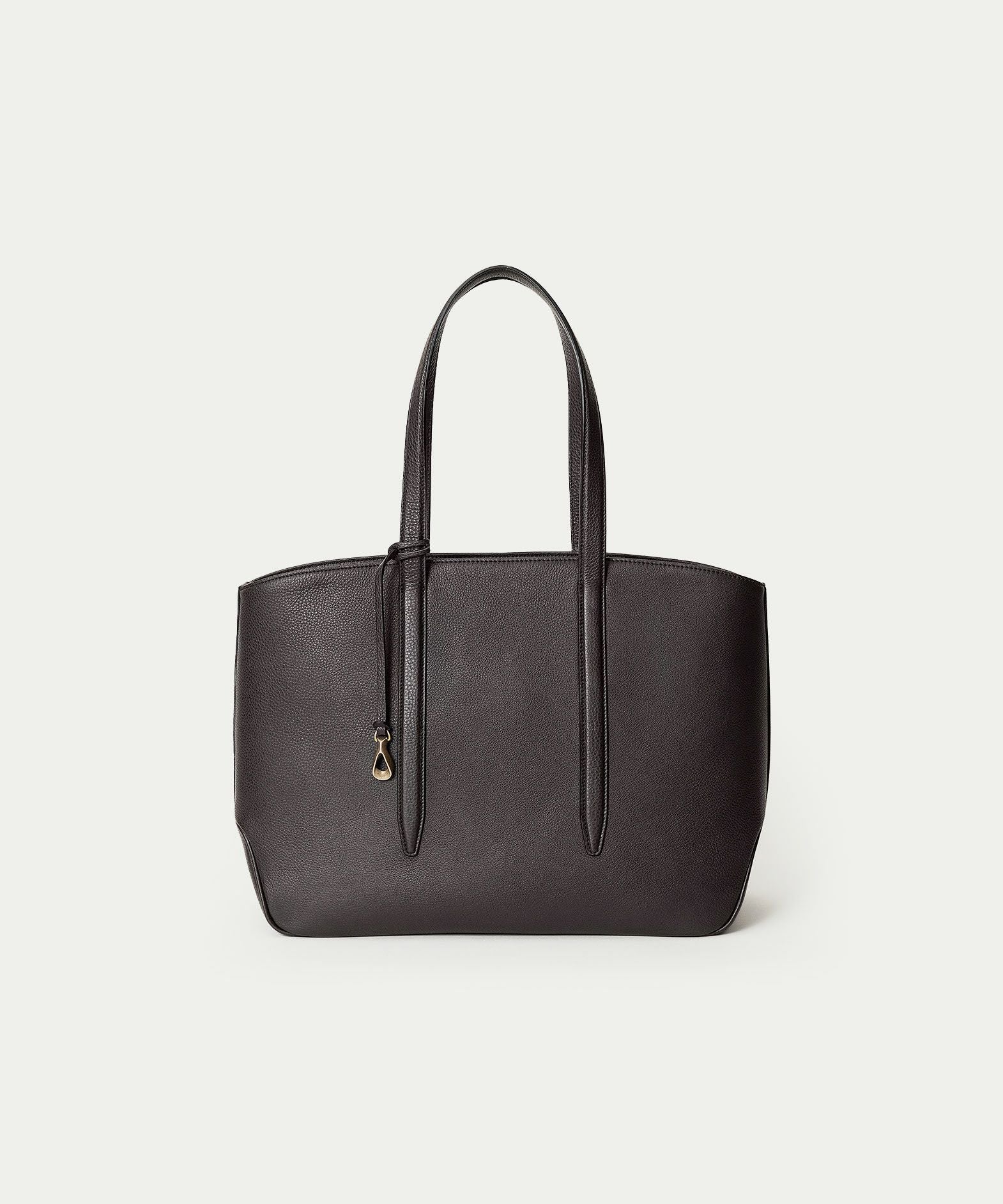 シュリンク ファスナートートバッグ（L）《Flexi》 - Black - | ETiAM