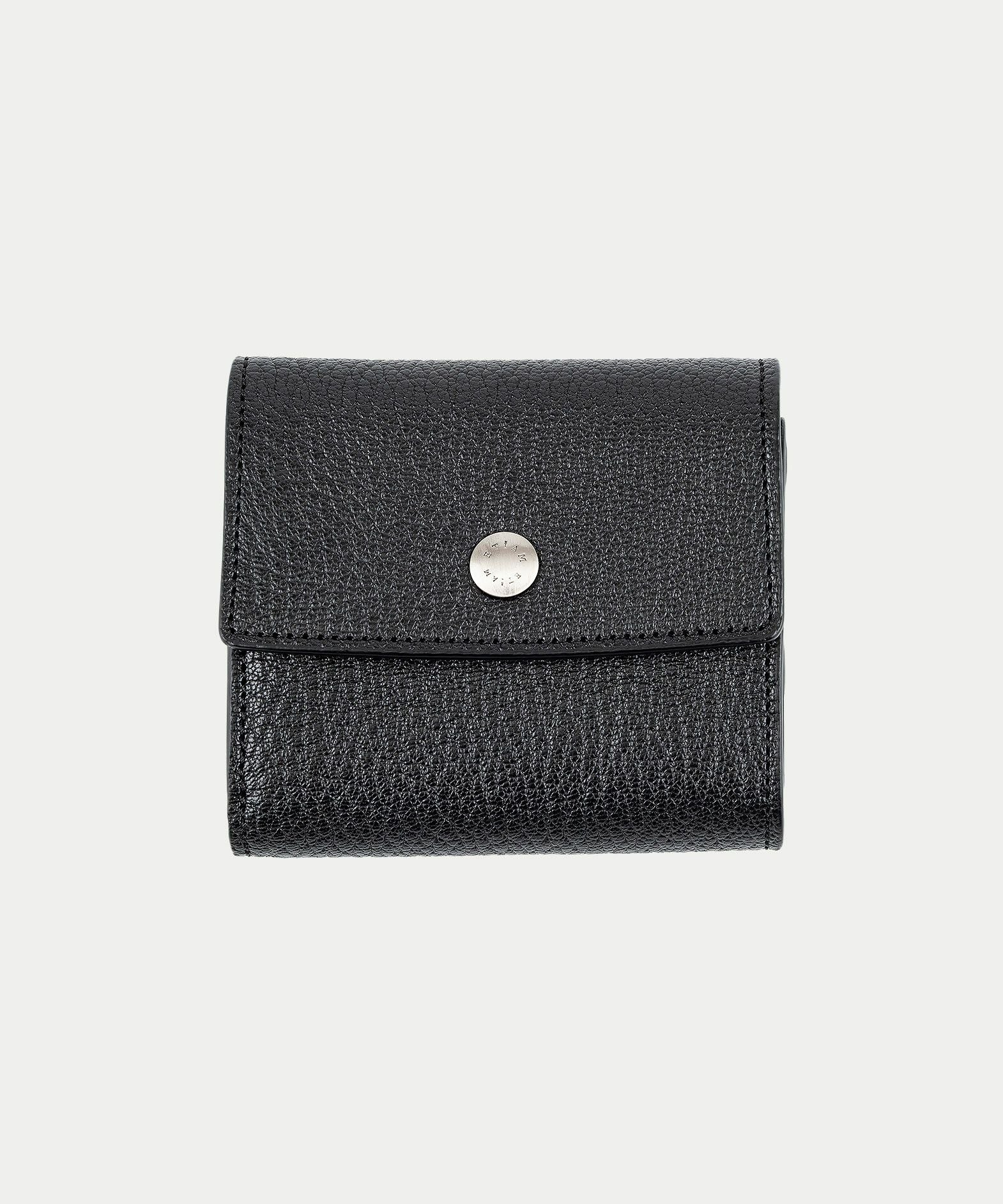 etiam prior シェーブル black シェーブル 三つ折り財布 《Prior》 - Black - | ETiAM