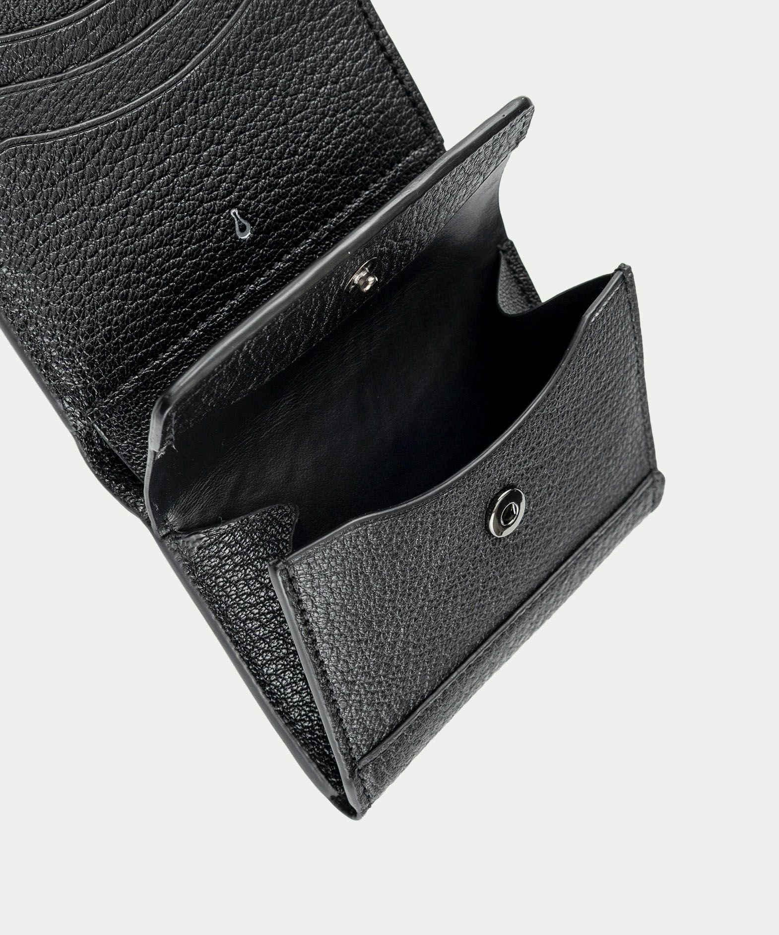 etiam prior シェーブル black シェーブル 三つ折り財布 《Prior》 - Black - | ETiAM