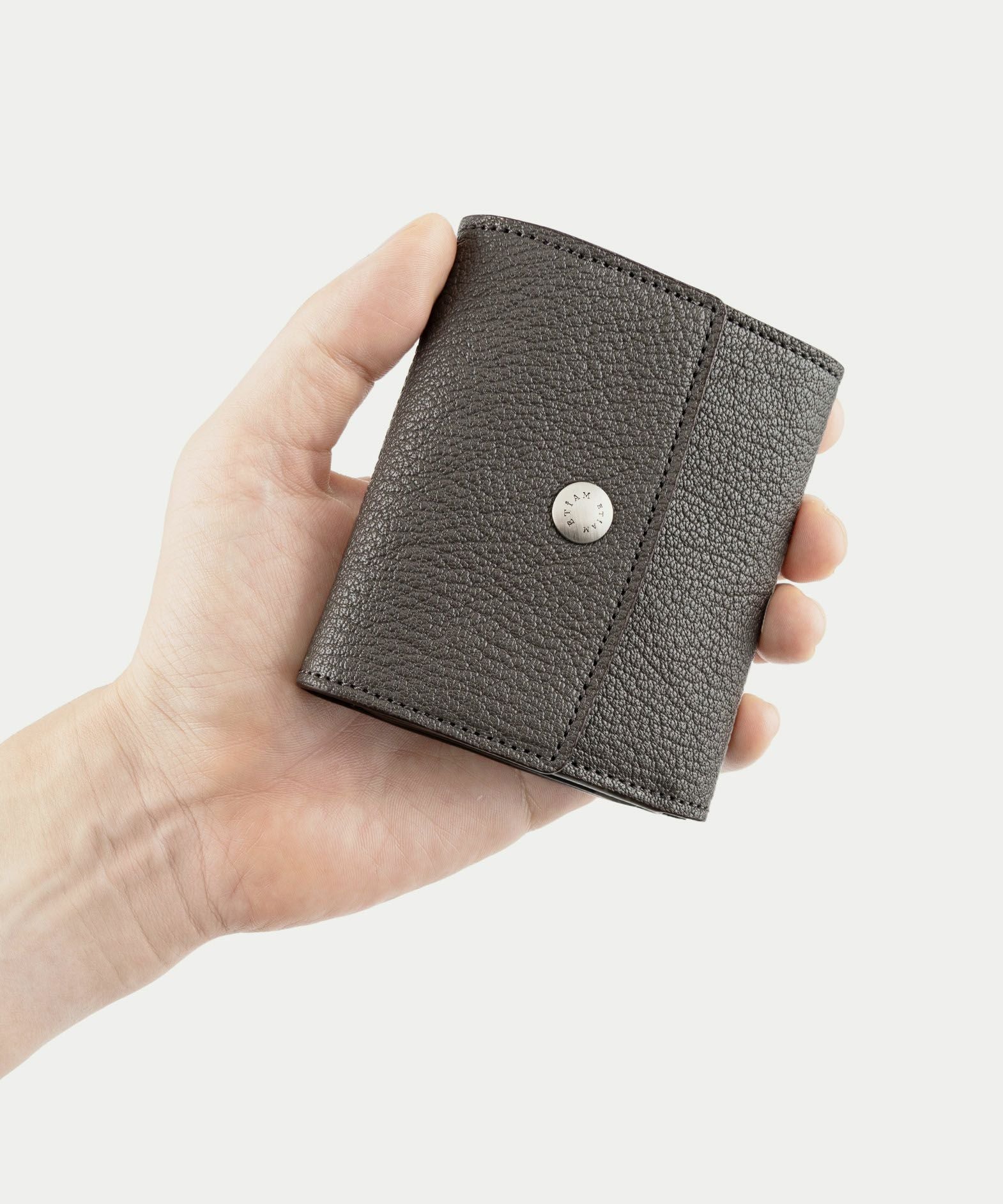 etiam prior シェーブル black シェーブル 三つ折り財布 《Prior》 - Black - | ETiAM
