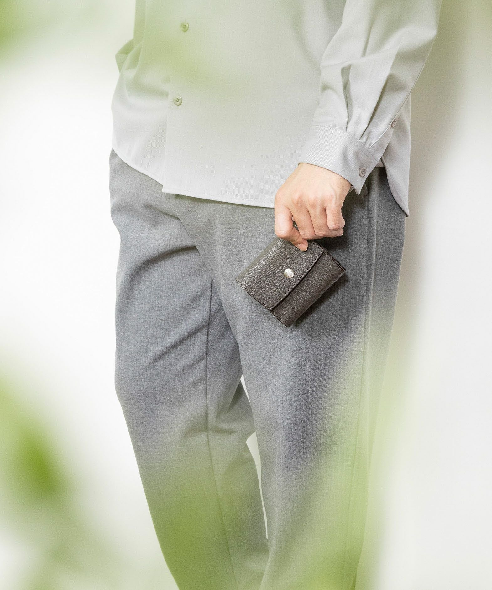 シェーブル 三つ折り財布 《Prior》 - Black - | ETiAM
