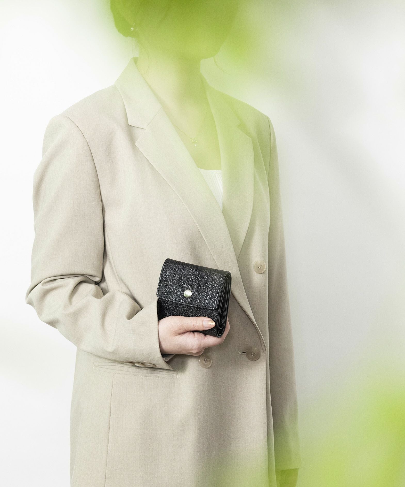 etiam prior シェーブル black シェーブル 三つ折り財布 《Prior》 - Black - | ETiAM