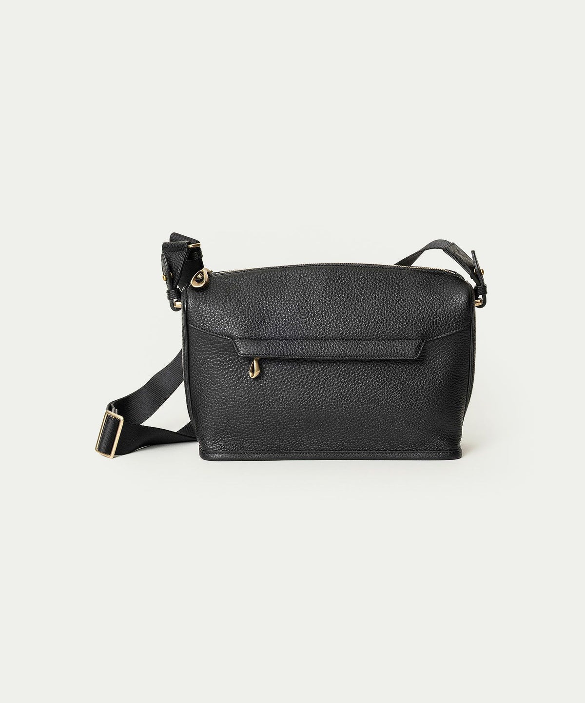 シュリンク アーチショルダーバッグ《Loop》 - Black -