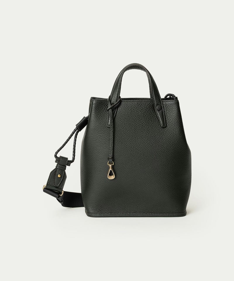 シュリンク ドローストリングショルダーバッグS 《Inflect》 - British Green -