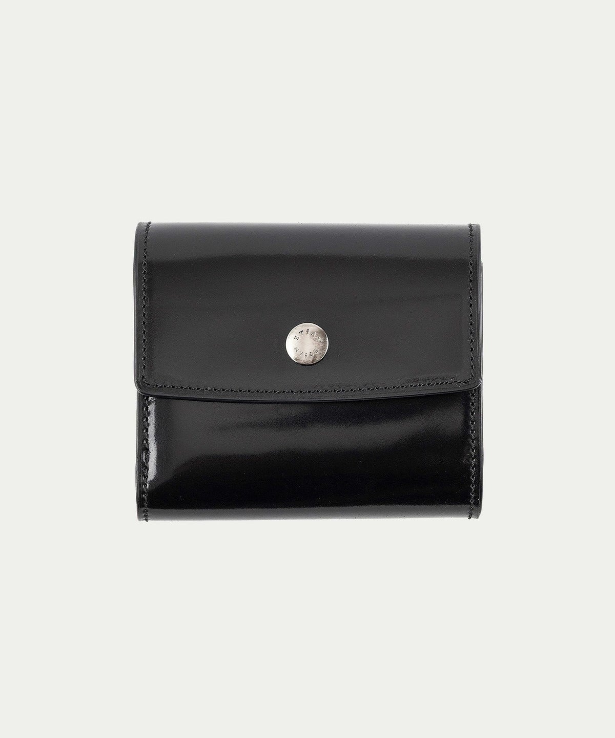 シェルコードバン 三つ折り財布 《Prior》 - Black -