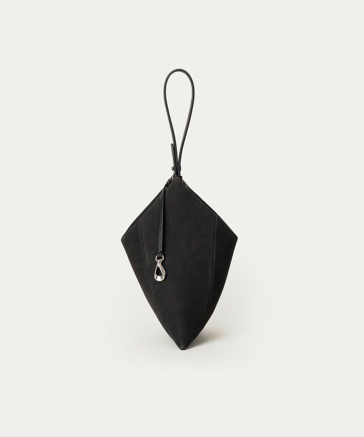 ヌバック トライアングルポーチ《Prism》 - Black -