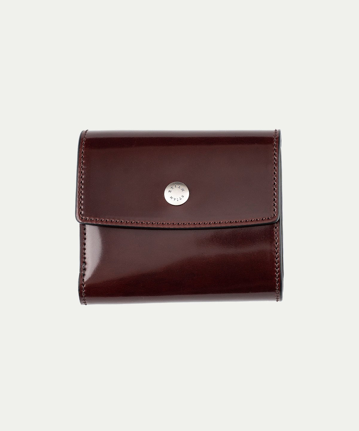 シェルコードバン 三つ折り財布 《Prior》 - Burgundy -