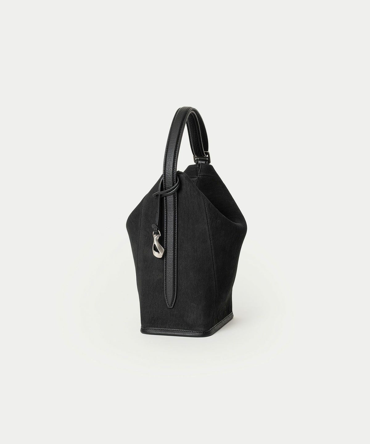 ヌバック ハンド＆バングルバッグ《Follow》 - Black -