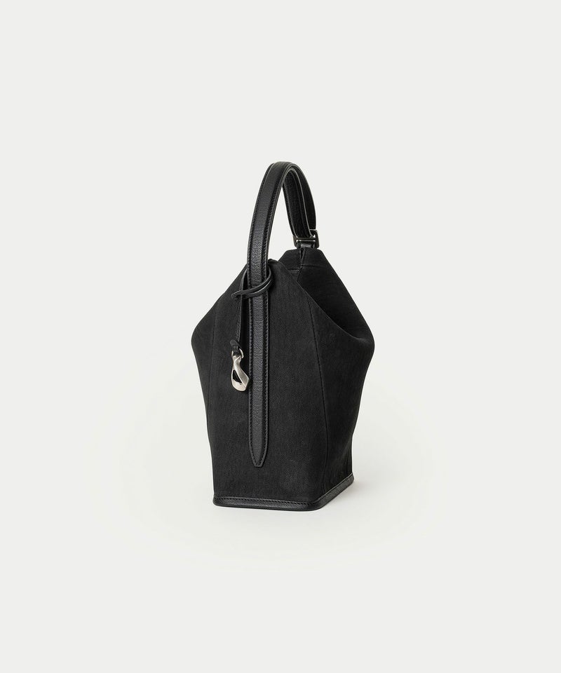 ヌバック ハンド＆バングルバッグ《Follow》 - Black -